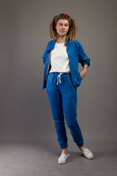 Брюки, рубашка Almila-Lux 1074 сине-голубой - фото 1