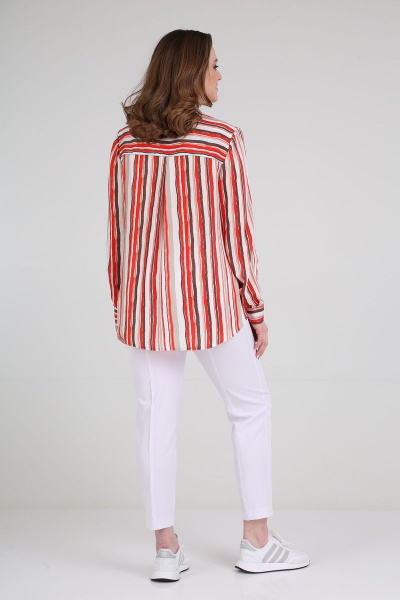 Блуза, брюки Lady Line 494 красный - фото 3
