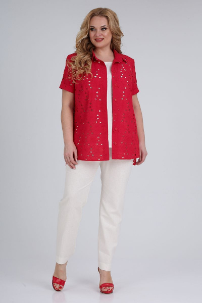 Блуза, брюки, топ ELGA 13-699 красный - фото 1