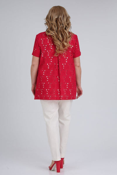 Блуза, брюки, топ ELGA 13-699 красный - фото 2