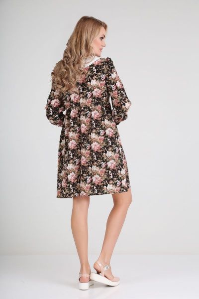 Воротник, платье Andrea Fashion AF-121 цветы - фото 3