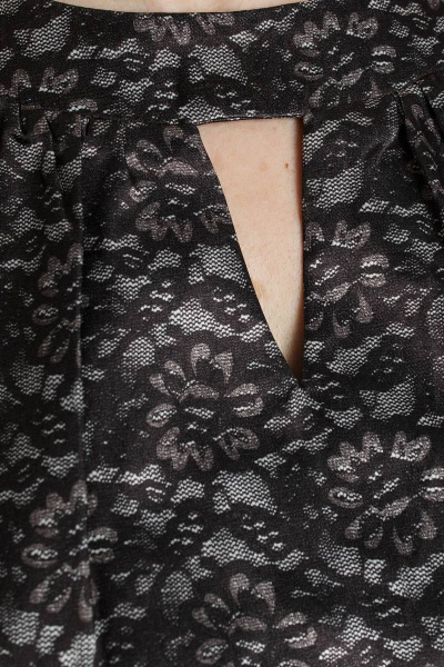 Платье Дорофея 549 фиолетовый,серый - фото 3