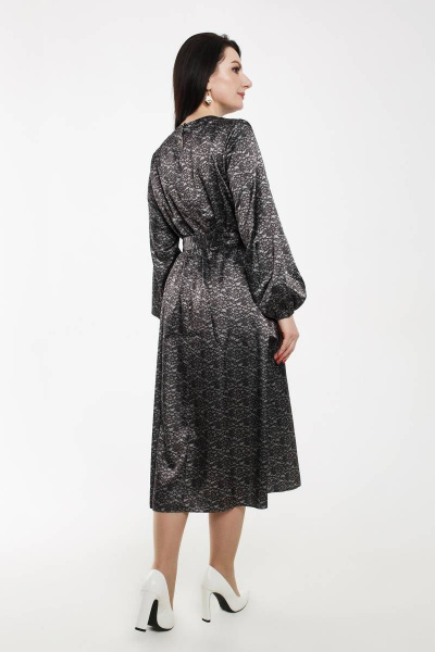 Платье Дорофея 549 фиолетовый,серый - фото 2
