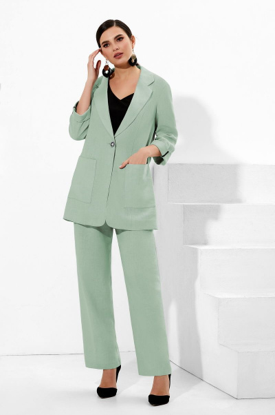 Блуза, брюки, жакет Lissana 4220 зелень - фото 3