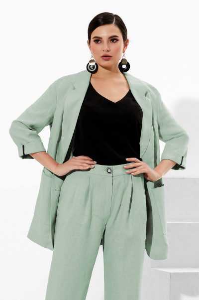 Блуза, брюки, жакет Lissana 4220 зелень - фото 2