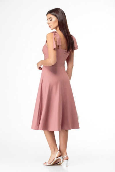 Платье Anelli 847 пастельно-розовый - фото 8