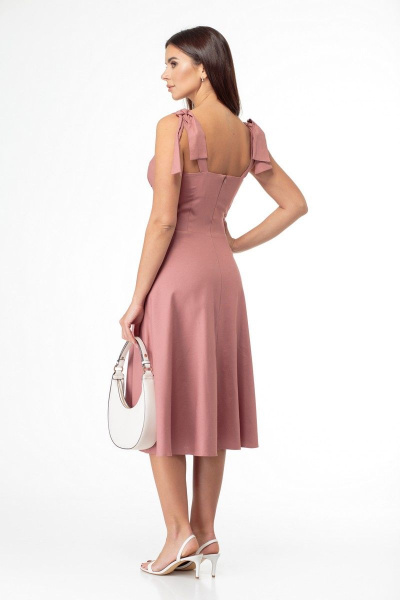 Платье Anelli 847 пастельно-розовый - фото 3