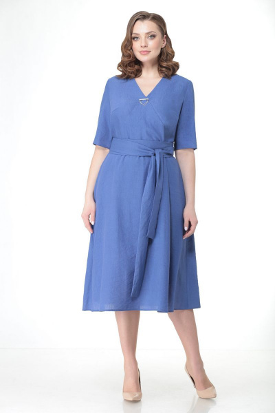 Платье VOLNA 1180 сиренево-голубой - фото 1