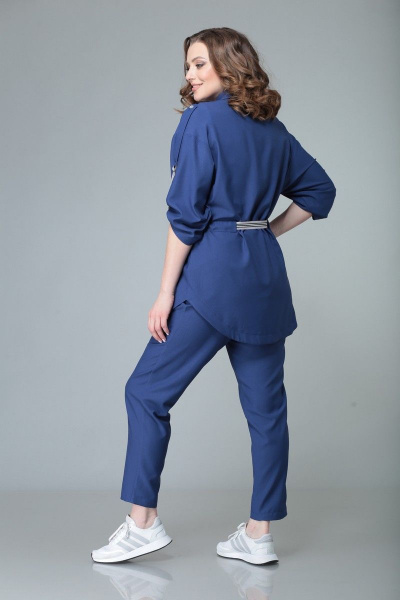 Блуза, брюки Арита-Denissa 1315 синий - фото 3