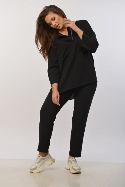 Блуза, брюки MALI 720-129 черный - фото 3