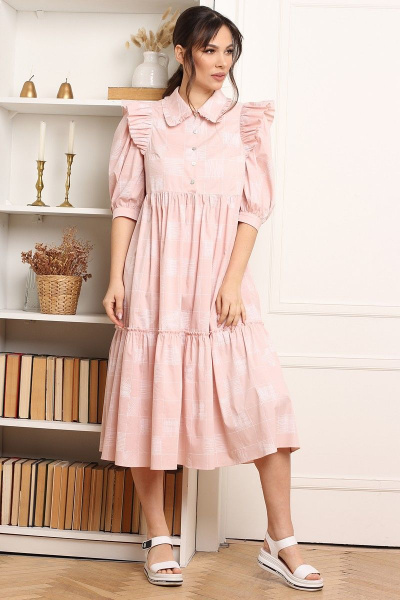 Платье Мода Юрс 2662 розовый - фото 1