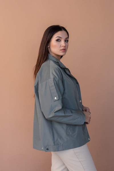 Куртка Angelina 637-2 олива - фото 4