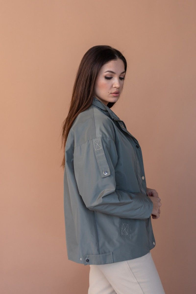Куртка Angelina 637-2 олива - фото 3