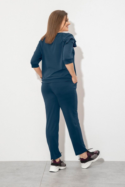 Блуза, брюки JeRusi 2107 темно-синий - фото 2