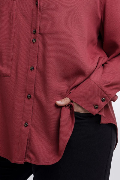 Блуза GRATTO 4125 красный - фото 4
