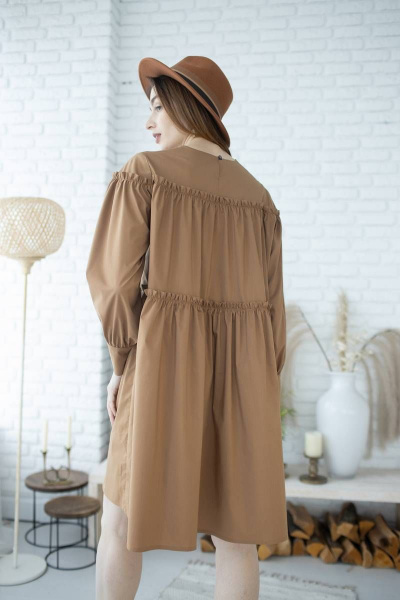 Платье Ivera 1004 коричневый - фото 5