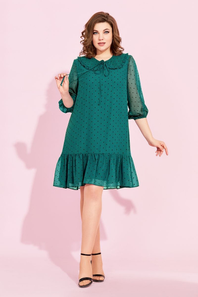Платье Милора-стиль 878 зеленый - фото 1