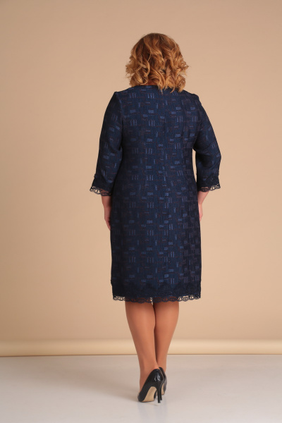 Платье Lady Line 436 темно-синий - фото 2