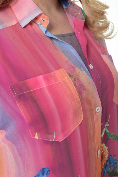 Блуза, брюки, рубашка Anelli 858 розовые_тона - фото 9