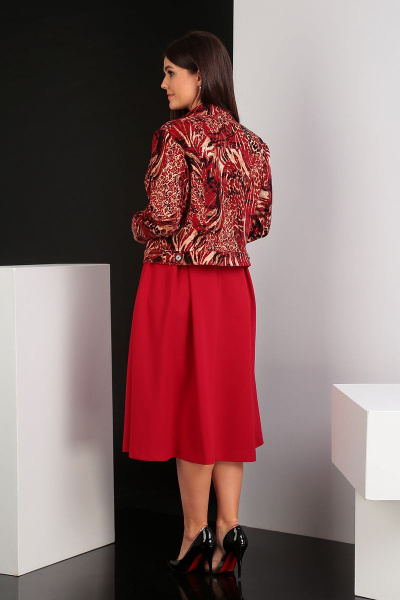 Куртка, юбка Мода Юрс 2400 красный - фото 5
