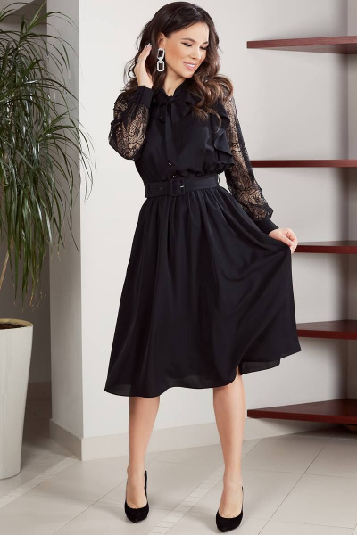 Платье Teffi Style L-1544 черный - фото 3