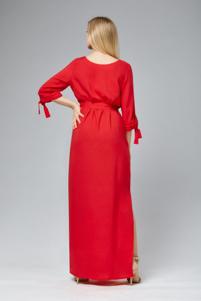 Платье Arisha 1168 ярко-красный - фото 2