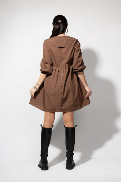 Платье YFS 823 коричневый - фото 2
