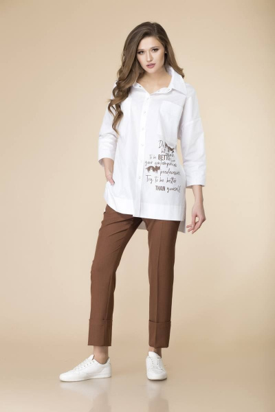 Блуза, брюки Romanovich Style 2-2117 белый - фото 1