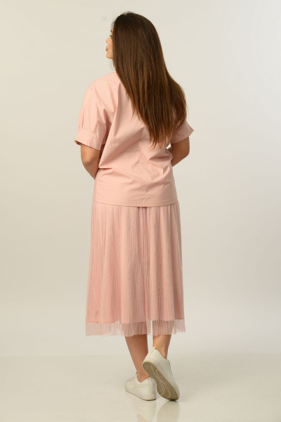Блуза, юбка Диомант 1663 пудра - фото 3