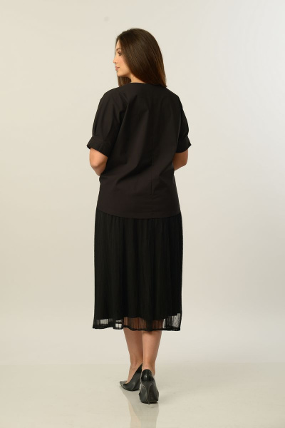 Блуза, юбка Диомант 1663 черный - фото 4