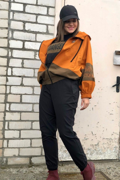 Брюки, куртка, майка Runella 1448 оранжевый - фото 9