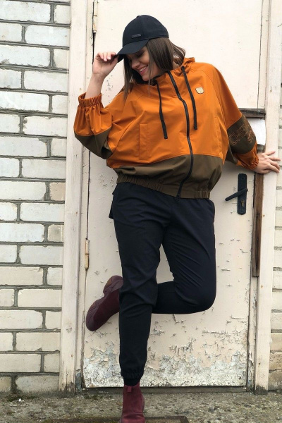 Брюки, куртка, майка Runella 1448 оранжевый - фото 8