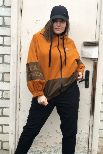 Брюки, куртка, майка Runella 1448 оранжевый - фото 4