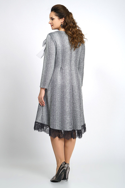 Платье Alani Collection 615 серый - фото 8