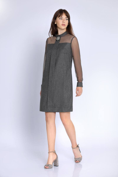 Платье Jersey 1722 серый - фото 1