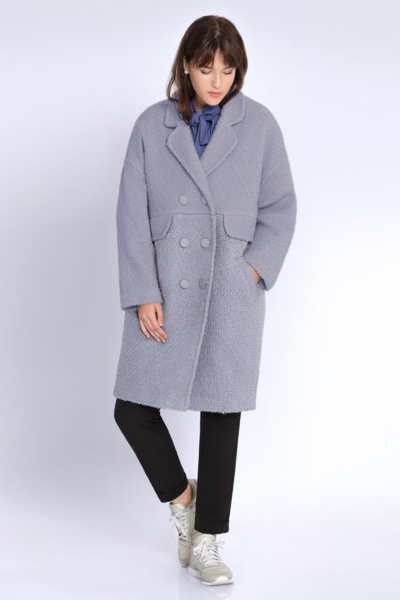 Пальто Jersey 1726 серый - фото 1