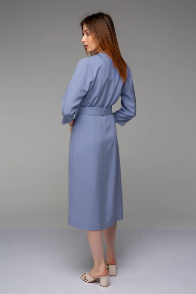 Платье Ivera 1013 серо-голубой - фото 3