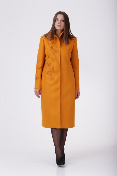 Пальто MALI 506 оранжевый - фото 1