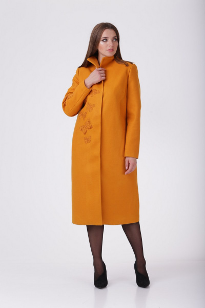 Пальто MALI 506 оранжевый - фото 2