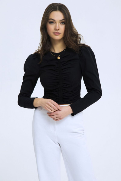 Блуза LaVeLa L50166 черный - фото 1