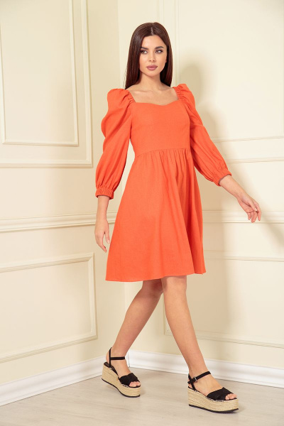 Платье Andrea Fashion AF-141/6 оранж - фото 5
