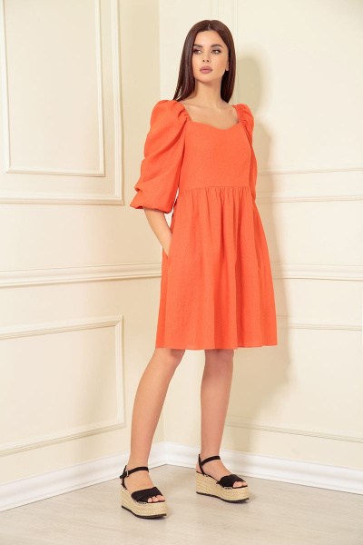 Платье Andrea Fashion AF-141/6 оранж - фото 2