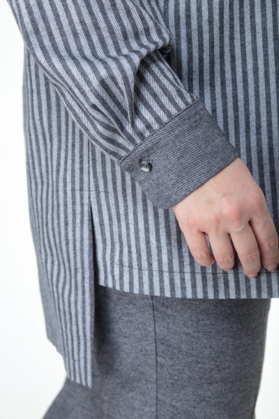 Блуза, брюки Anelli 996 серый+полоска - фото 5