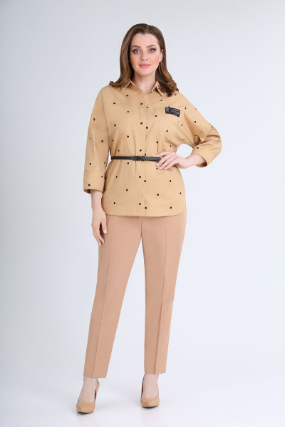 Блуза, брюки VOLNA 1192 песочно-бежевый - фото 1