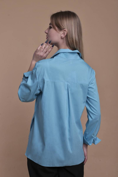 Блуза AnnLine 108-21 голубой - фото 2