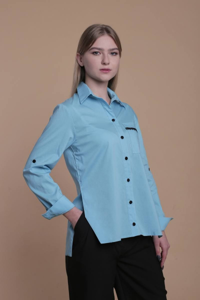 Блуза AnnLine 108-21 голубой - фото 1