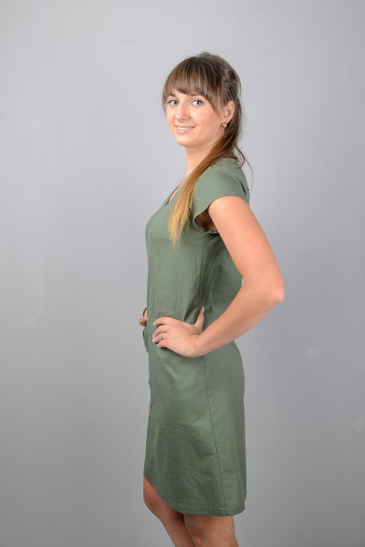 Платье Mita ЖМ947 зеленый - фото 3