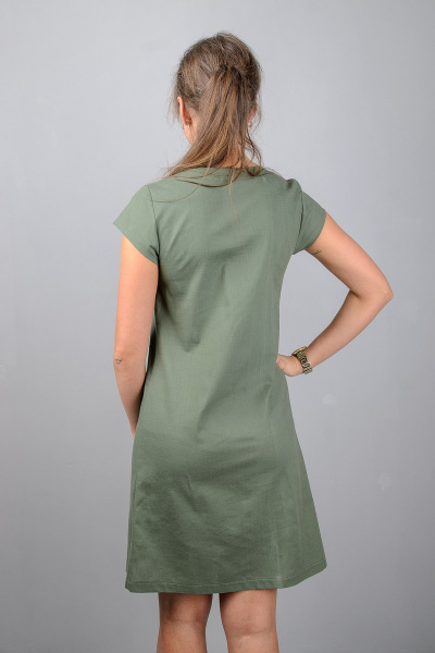Платье Mita ЖМ947 зеленый - фото 4