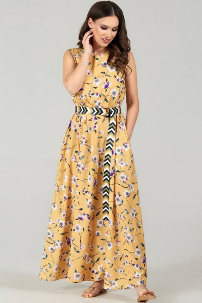 Платье Teffi Style L-1484 желтый - фото 2