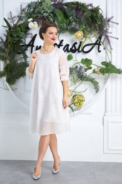 Платье Anastasia 588 молочный - фото 1